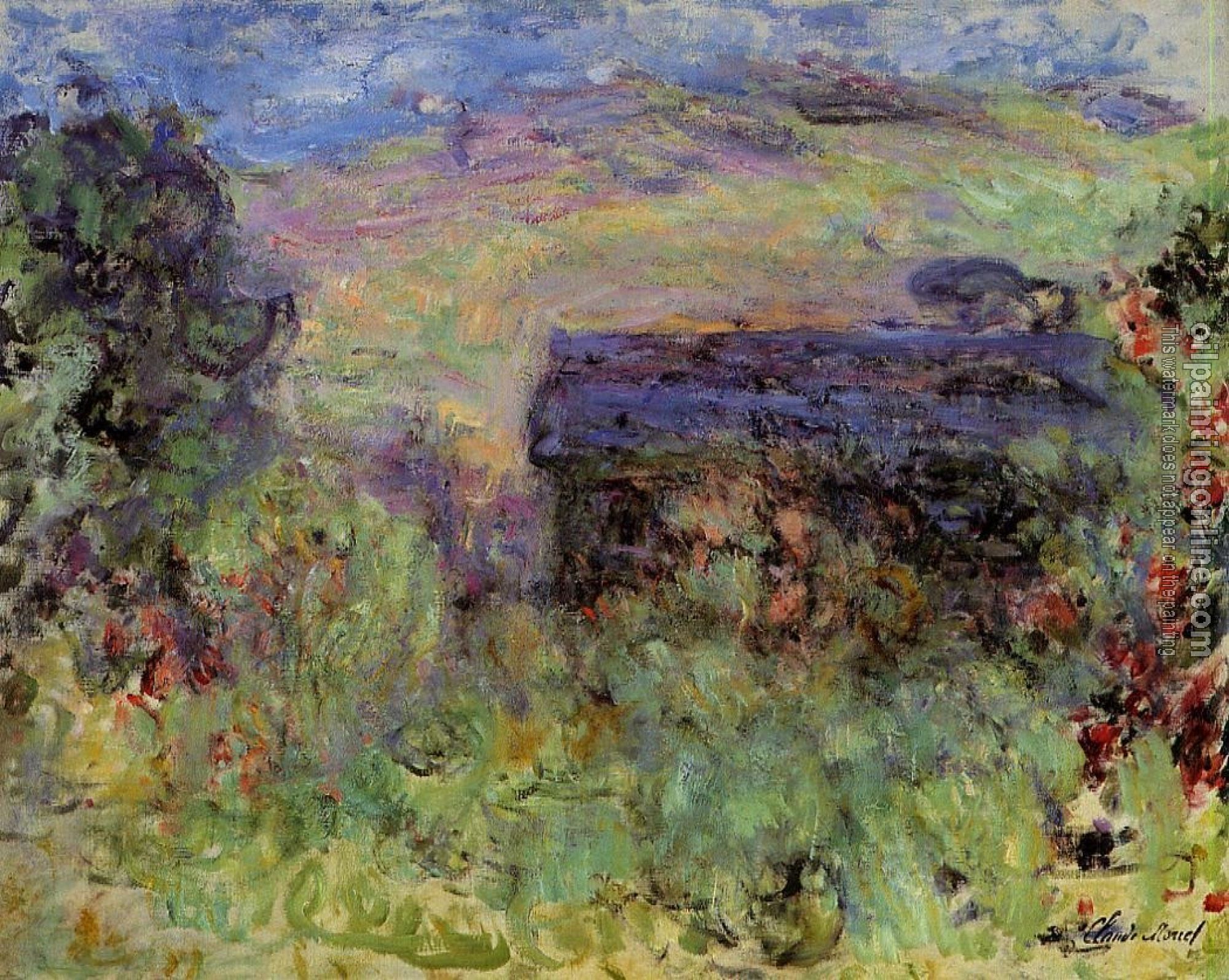 Monet, Claude Oscar - The House Seen through the Roses